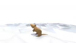 Origami Rat Low-poly  3D model