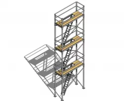 Parametric Scaffold - Revit Family 3D model