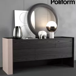 Poliform Chloe night complements 3D model