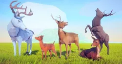 Poly Art Deer 3D model