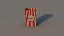 Popcorn 3D model