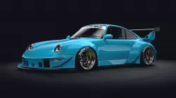 porsche 993 RWB rauh-welt 3D model