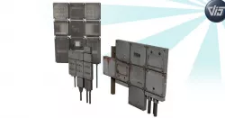 Power supply props collection Low-poly  3D model