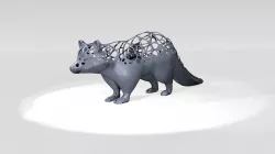 Raccoon Dust Voronoi 3D model