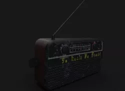 Radio Low-poly  3D model