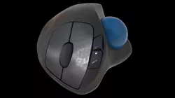 Realistic Logitech Trackball Mouse 3d Model 3D model