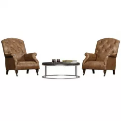Restoration Hardware  Diplomat Leather Club Chair  Nicholas Oa Low-poly  3D model