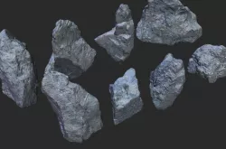 Rocks - Stones Low-poly  3D model