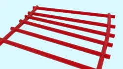 Roller coaster tracks Low-poly  3D model
