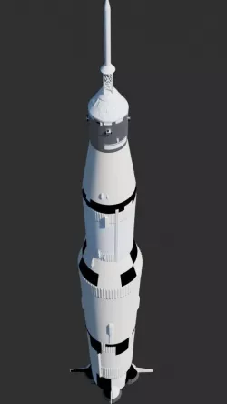 Saturn V 3D model