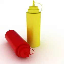 Sauce Bottles 3D model