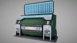 Sci Fi Console 01 Low-poly  3D model