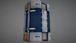 Sci Fi Container 01 Low-poly  3D model