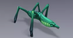 Sci-Fi Croc Low-poly  3D model