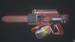 SCi-fi Plasma Fusion Gun  Low-poly  3D model