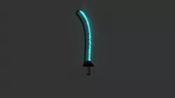 Scifi Sword - charge blade Low-poly  3D model