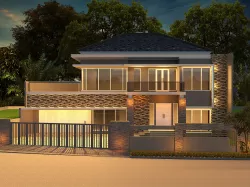 Semi Modern House 3D model