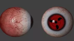 Sharingan eye Low-poly  3D model