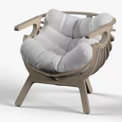 Shell lounge chair by Branca Lisboa 3D model