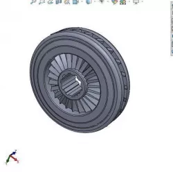 Simple Compressor Wheel 3D model