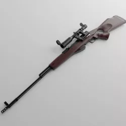 SKS 45 rifle with POSP-4 Scope 3D model