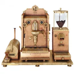 Steampunk copper coffee machines  3D model