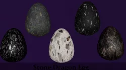 Stone Marble Dragon Eggs Pack Collect Monster Hatching Theme  Low-poly  3D model