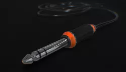 Stylish Jack Plug with Cable 3D model