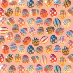 Subdivision Animated Easter Ornamental Eggs 3D model
