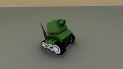 Tank Low Poly Low-poly  3D model
