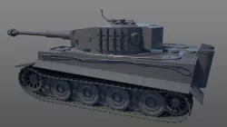 Tank tiger I 3D model