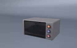 Toaster Oven Cinema4D Minimalistic  Low-poly  3D model