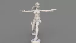 tomb raider sculpt 3D model 3D model