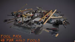 Tool Pack - 40 PBR Hand Tools 3D model