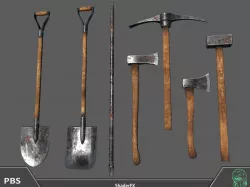 Tools pack Low-poly  3D model