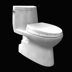 toto Carlyle II One-Piece Toilet  GPF Elongated Bowl 3D model