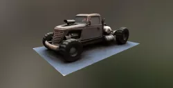 Tow Truck Big Brat Low-poly  3D model