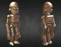 Toy robot v2 Low-poly  3D model