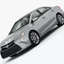 Toyota Camry XLE 2015 detailed interior 3D model