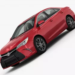Toyota Camry XSE 2015 detailed interior 3D model