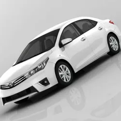 Toyota Corolla E170 Active 2014 detailed interior 3D model