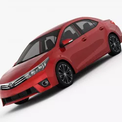 Toyota Corolla E170 Live 2014 detailed interior 3D model