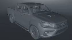 Toyota Hilux  Low-poly  3D model