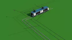 Trams Low-poly  3D model