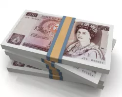 UK Pound Stack 3D model  Low-poly  3D model