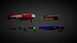 UKit Sci-Fi Weapons Low-poly  3D model