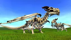 Undead dragon Low-poly  3D model