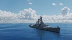 USS Alaska CB-1 Battle Cruiser 3D model