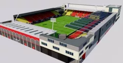 Vicarage Road Stadium - Watford Low-poly  3D model