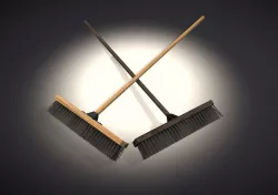 Wooden Broom 3D model